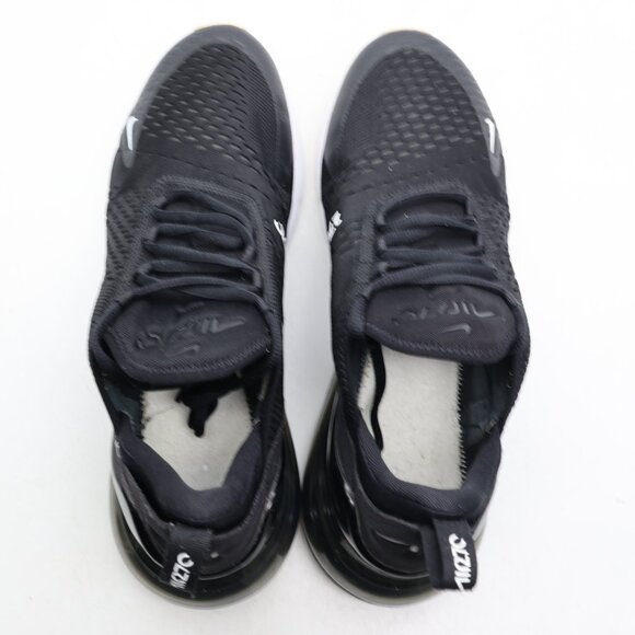Nike Air Max 270 Men's Size 11.5 Black White Athletic Running Walking Sneakers - Picture 7 of 9